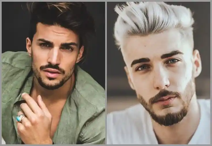 Diamond shape beard style