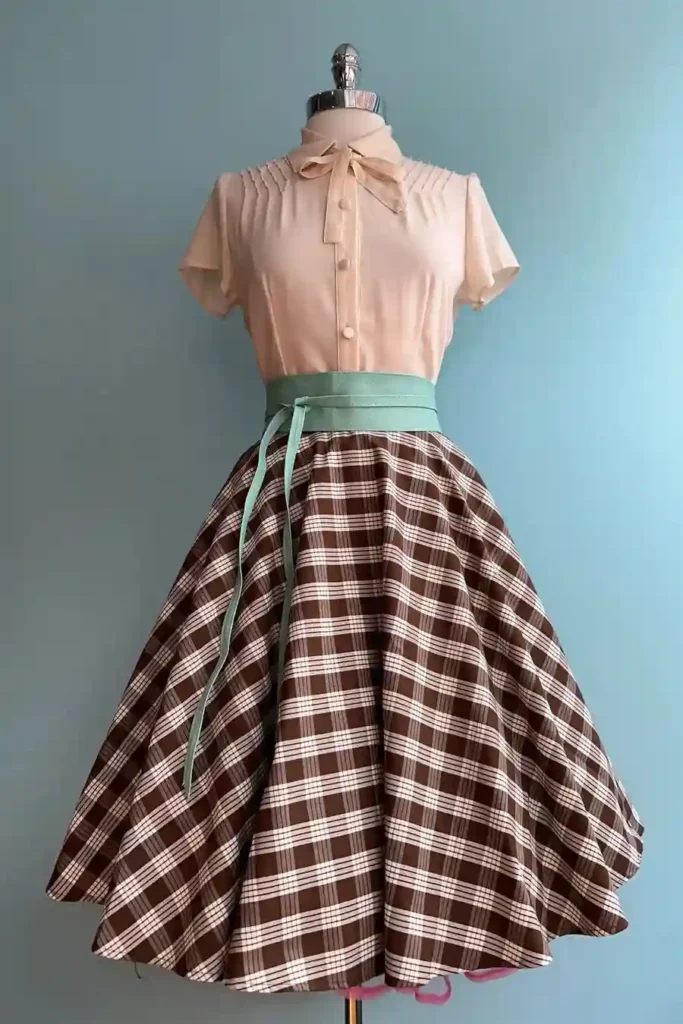 High waisted Skirts with Ruffle tops