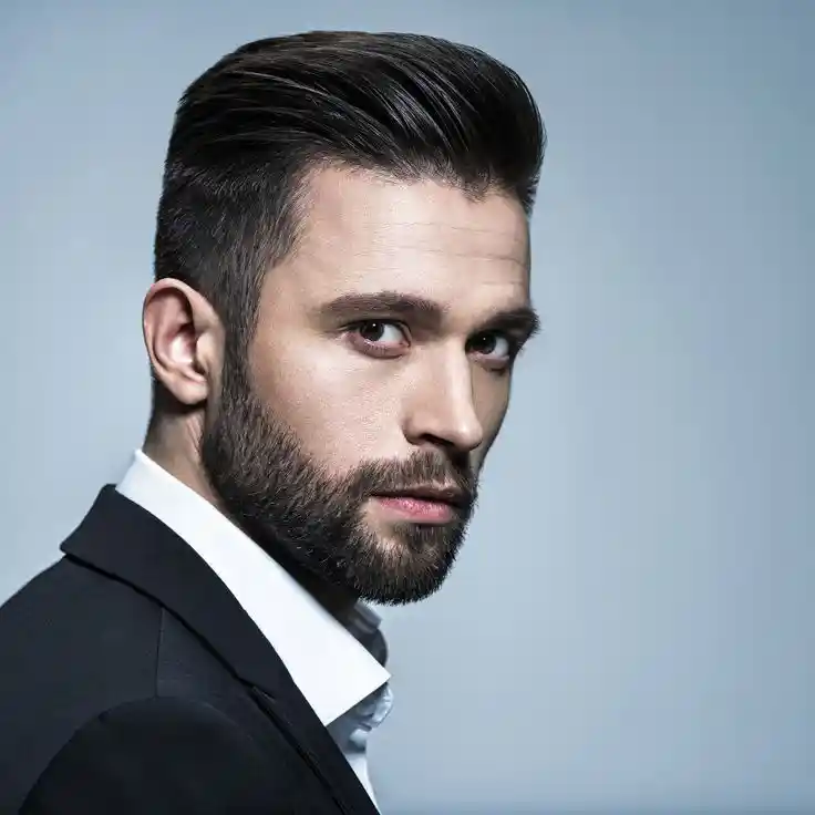 Oval face beard style