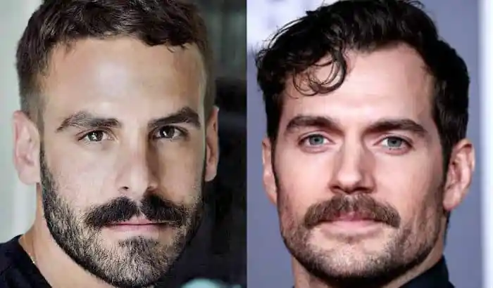 Square shape beard style