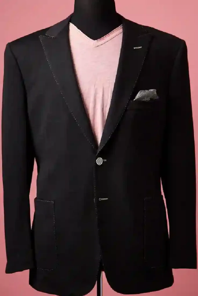 Black Blazer with Pink T Shirts