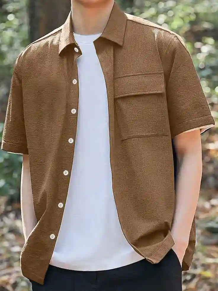 Brown shirts with neutral colours t shirts