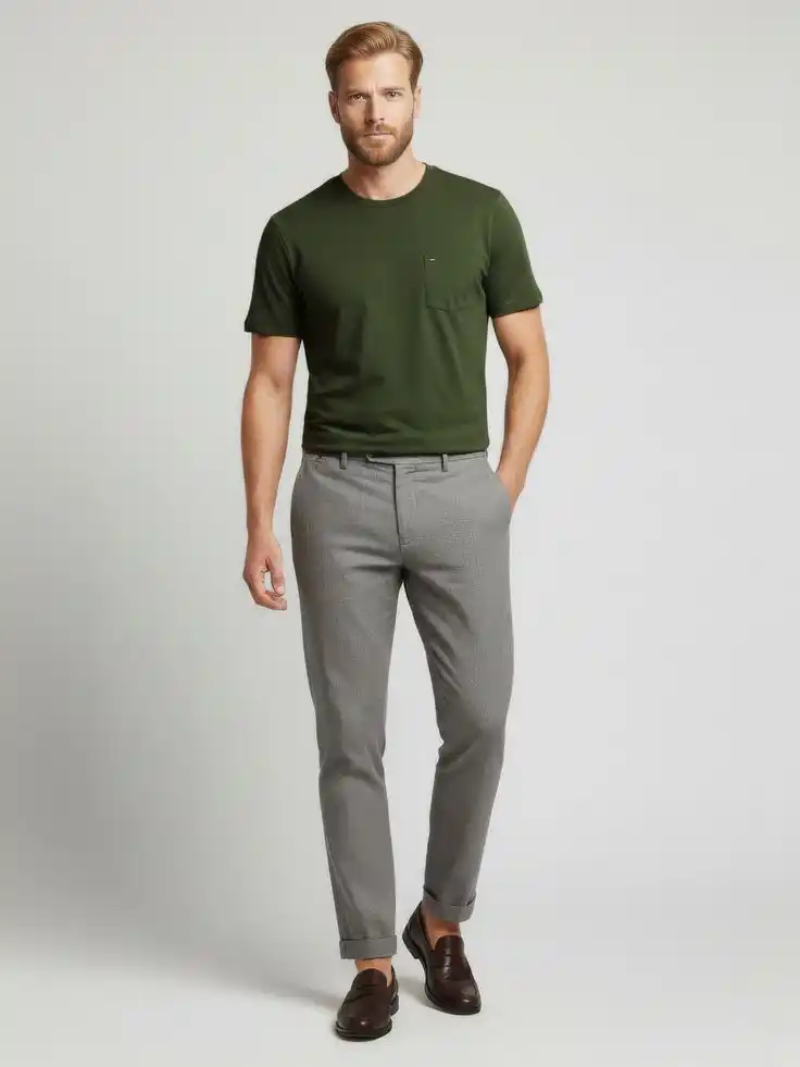 Match with Grey Chinos