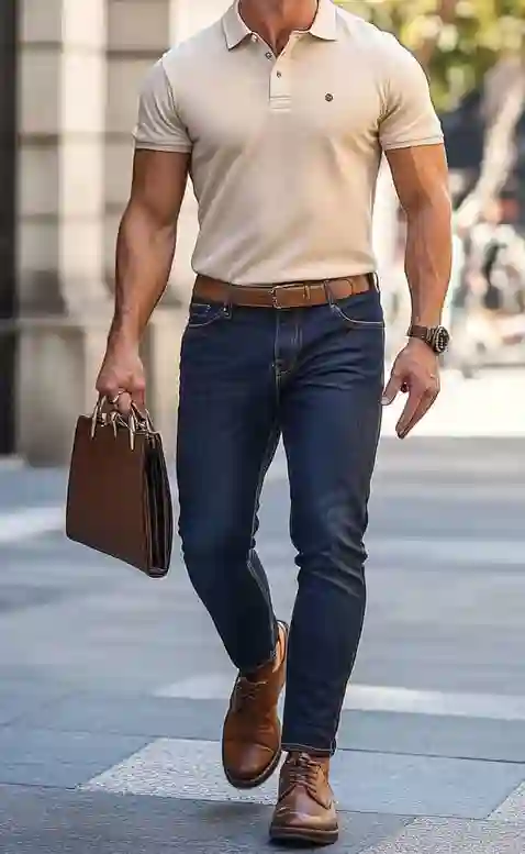 Polo t shirt with jeans