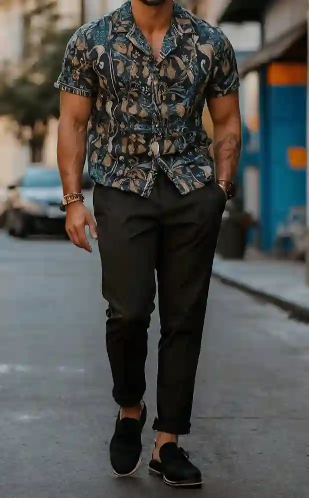 Printed shirts with pants
