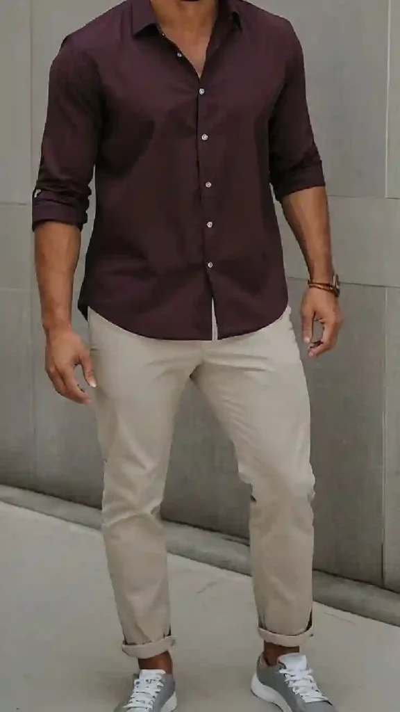 Casual shirt and pant combination