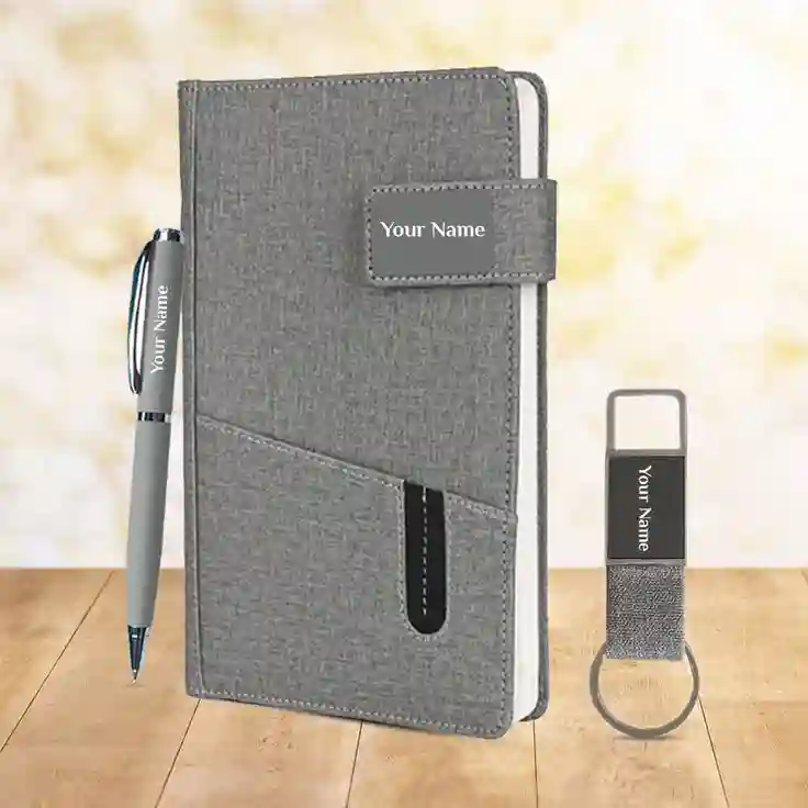 Personalised diary and pen set