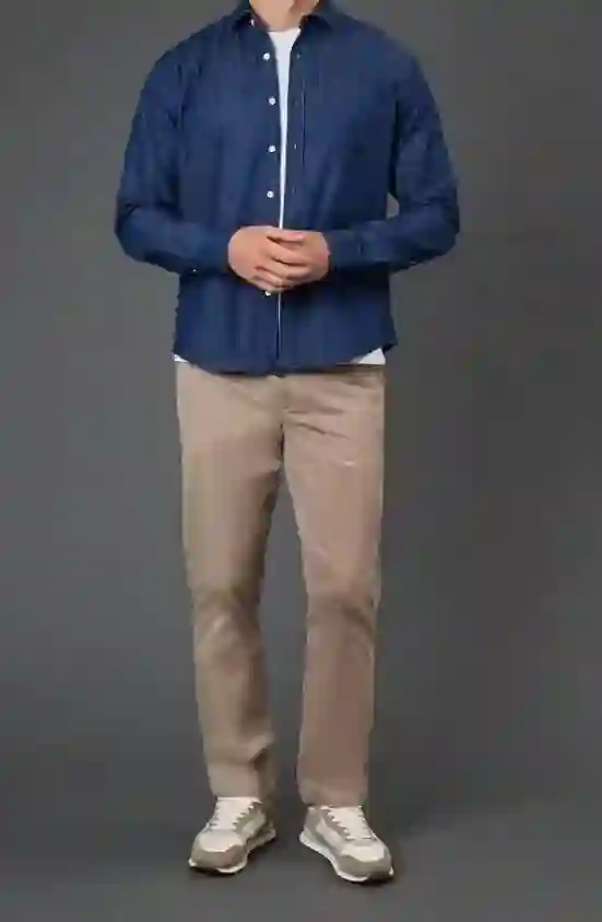 A denim shirt with perfect bottom 683x1024 1