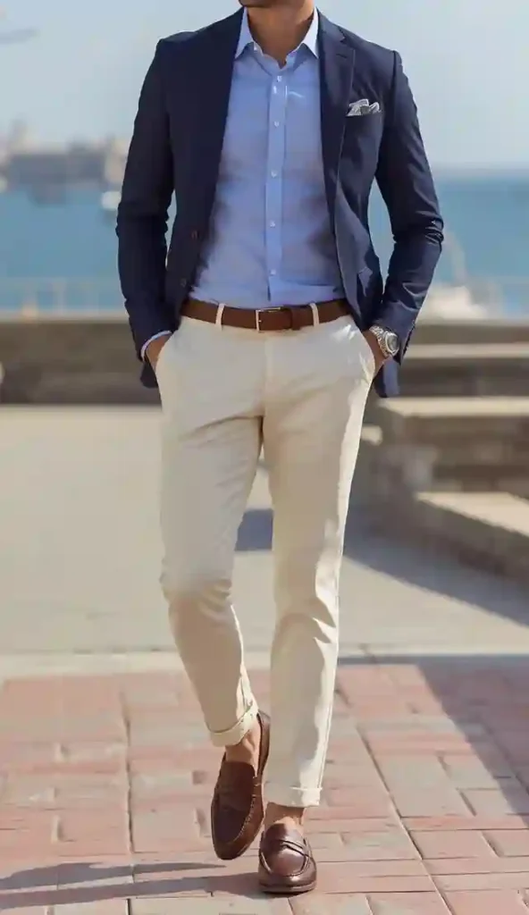 Combine with a Light Blue Shirt An Elegant Look