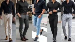 Black Shirt Combination Ideas for men