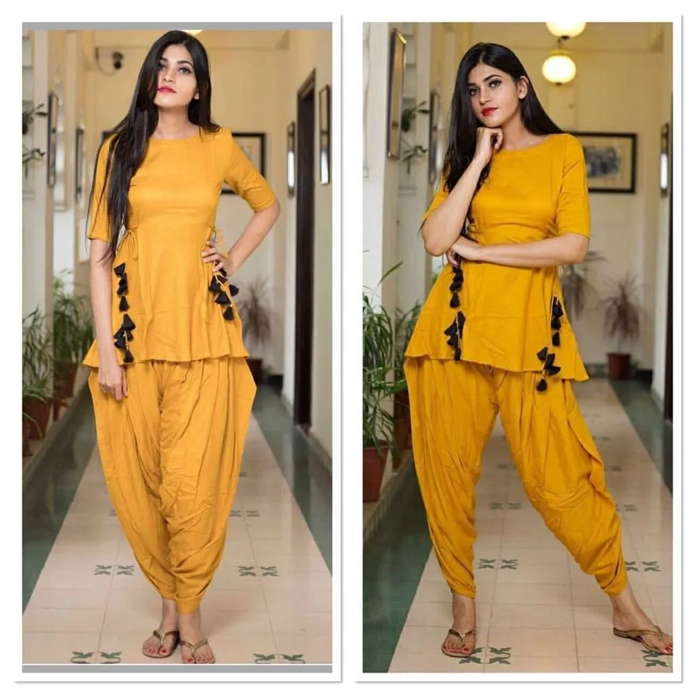 Dhoti style kurtis for ladies