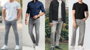 Grey Jeans Outfit Ideas for Men