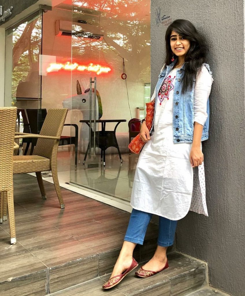 Kurti with denim Jacket